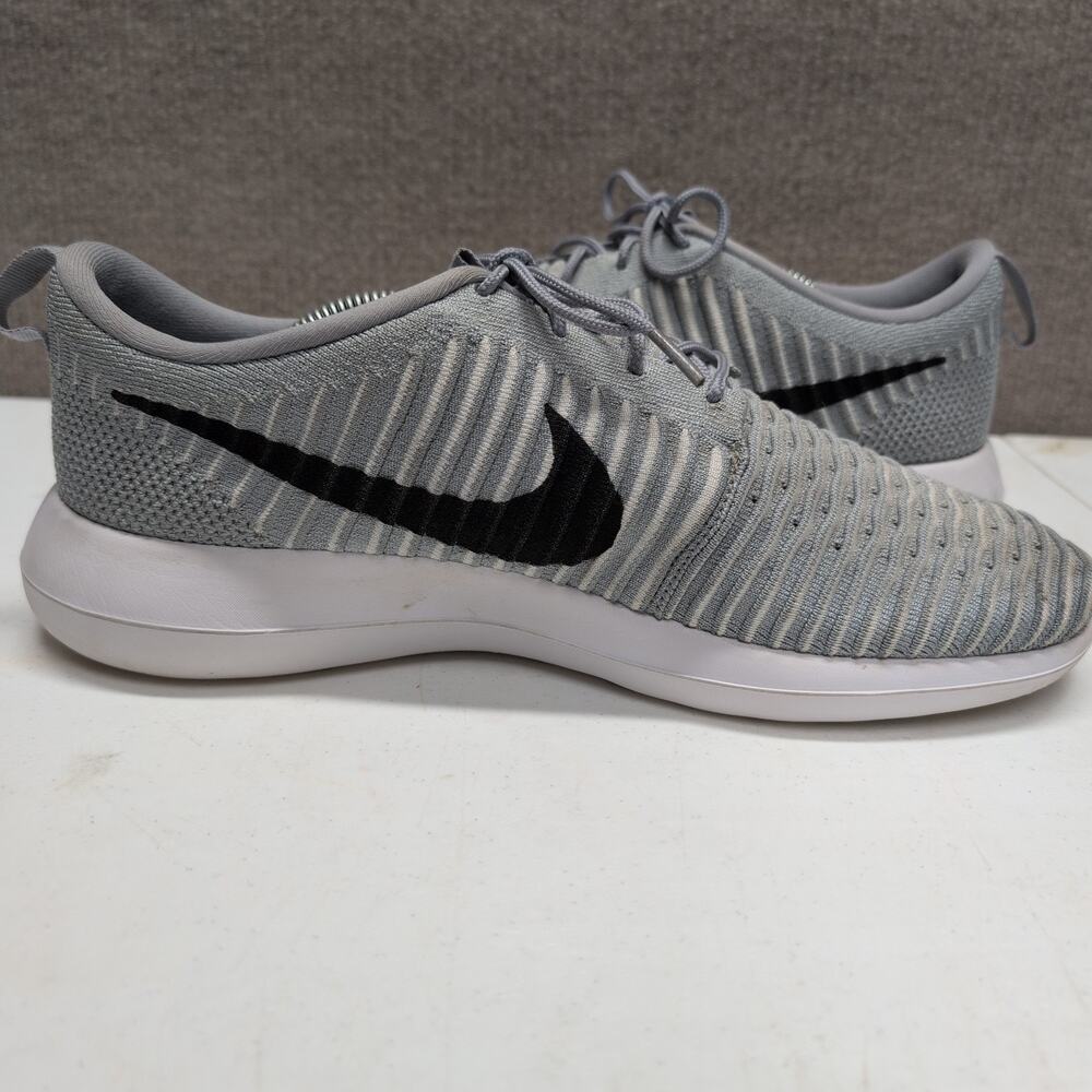 Nike Roshe Two Flyknit Men's Gray Gold Sneakers Running Shoes Size 11.5 - Picture 5 of 9